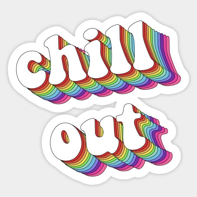 Chill out Sticker by Vintage Dream